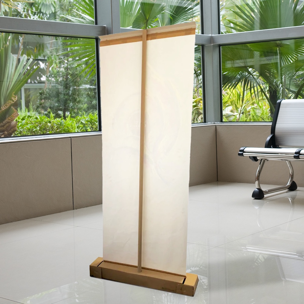 Kartonnen roll-up banner