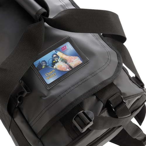 Clear document pocket of Duffle Bag & Backpack in One from Helloprint