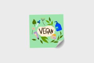 Veganska klistermärken
