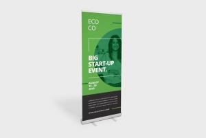 Recyclebare roll-up banners