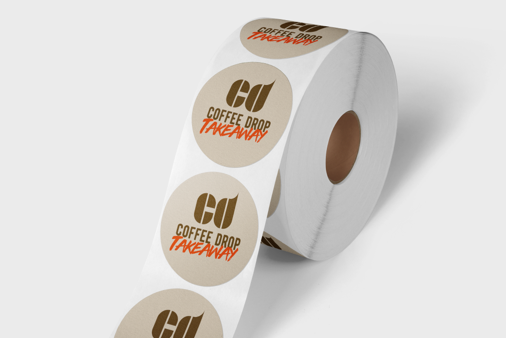 Labels on roll no dispenser eco