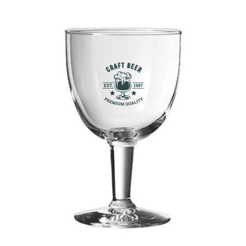 A 45 cl Trappist special beer glass available at Helloprint with custom printing options foe a cheap price