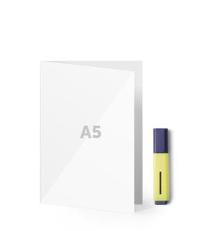 A5 Premium White Cardstock, For Copy, Printing, Writing, 5.83 x 8.27  inches (148 x 210 mm - Half of A4), 100 Sheets Per Pack
