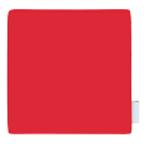 Housse de coussin imprimée pas cher de couleur rouge de 45x45x3 cm sur espace-com.com, la bonne impression, tout simplement
