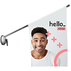 Flag, Pole and Suction cap