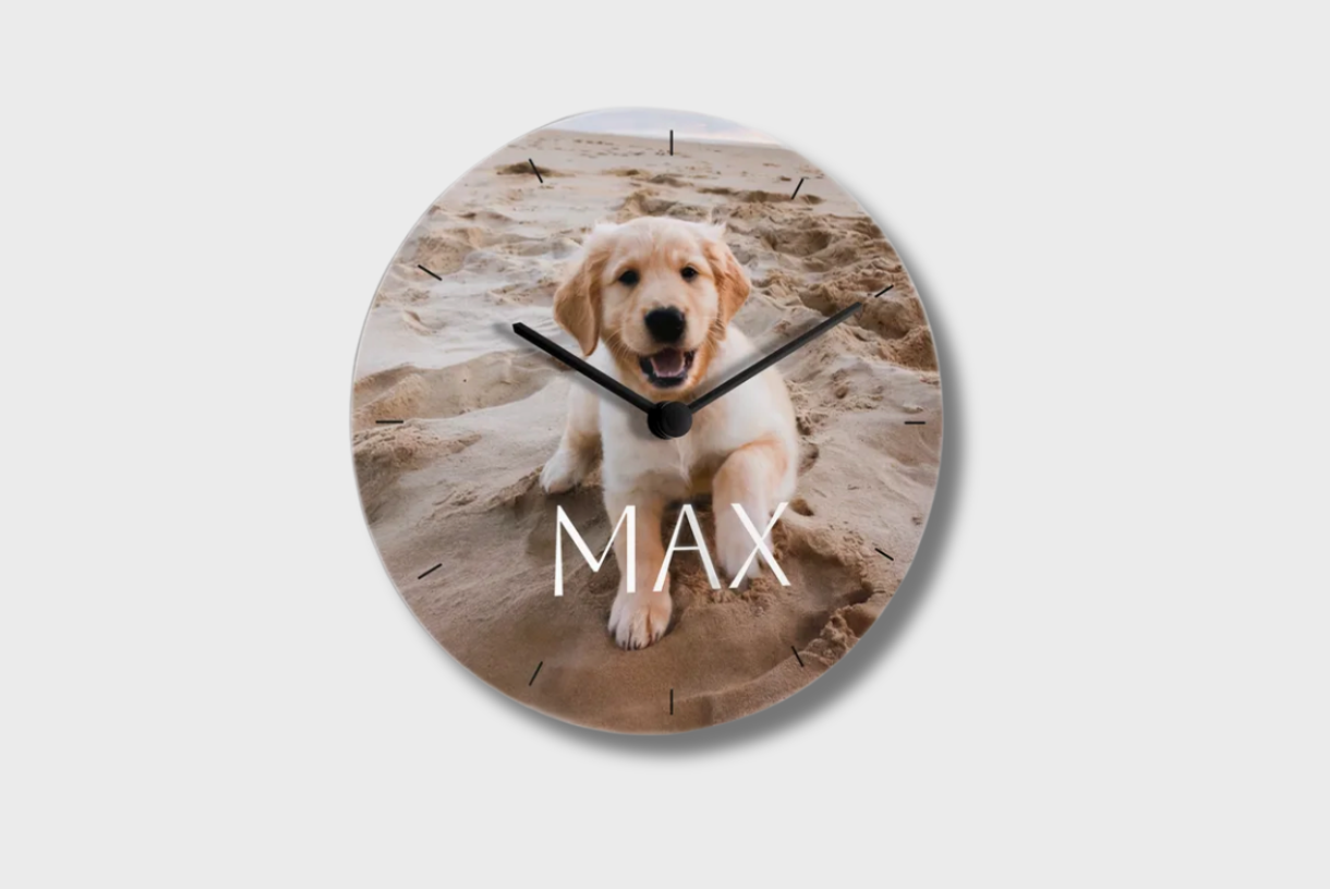 Ronde Foto Klok van Hardboard