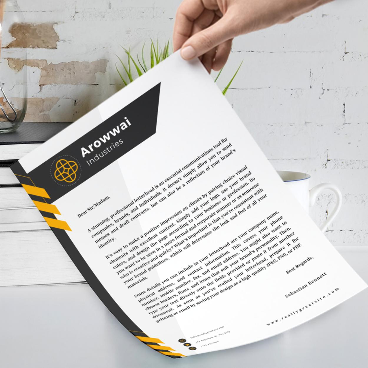 Custom Header Paper Custom Letterhead Printing | Business Headed Paper