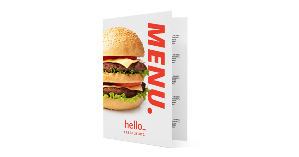 Hello Menu Bit Impresión de Menús de Restaurantes y Bares | HelloPrint