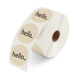 Labels on roll no dispenser eco