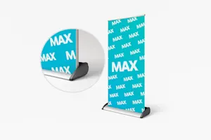 Dubbele roll-up banner