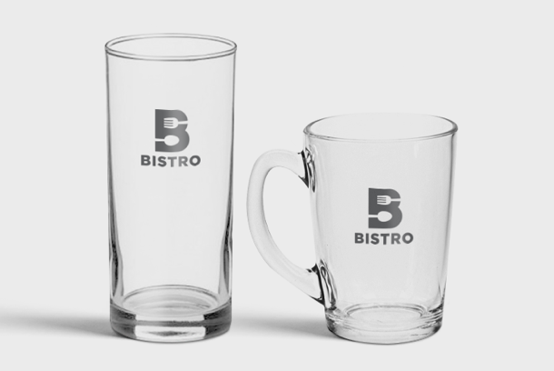 Personalised water drinking glasses - available online at Helloprint