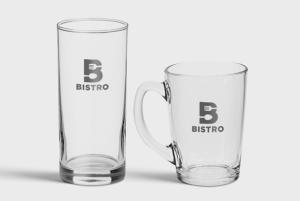 Personalised water drinking glasses - available online at PingoPrint.de