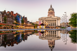 An image of Nottingham, a city in the UK where people can order high quality print online at Helloprint