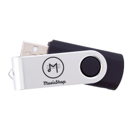 A high quality full colour USB stick available at Helloprint with a custom logo or image printed onto the product.
