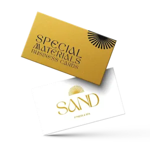 Business cards with Special materials, available at HelloPrint