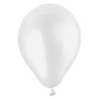 Un ballon de baudruche classique blanc déjà gonflé sur un fond blanc, à personnaliser avec un visuel sur Helloprint
