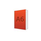 Perfect ingebonden staan A6 formaat afwerking voor bijvoorbeeld professionele brochures beschikbaar bij 1-2-3druk.nl