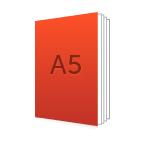 An A5 standing brochure size icon used at leafletsprinting.com