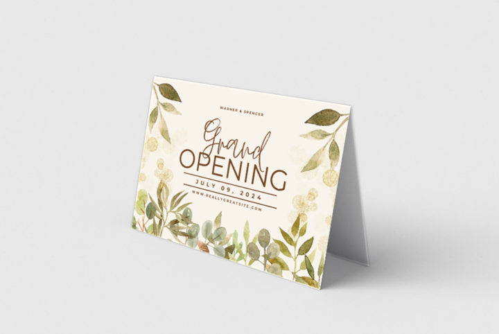 Tent-Fold Brochures