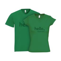 staande Sols’s basic T-shirt met V-hals
