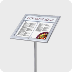 Menustandaard met LED verlichting