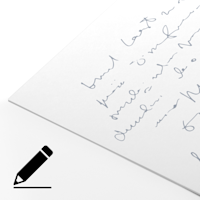 White offset paper / 340 gsm