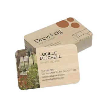 Biglietti da visita in legno