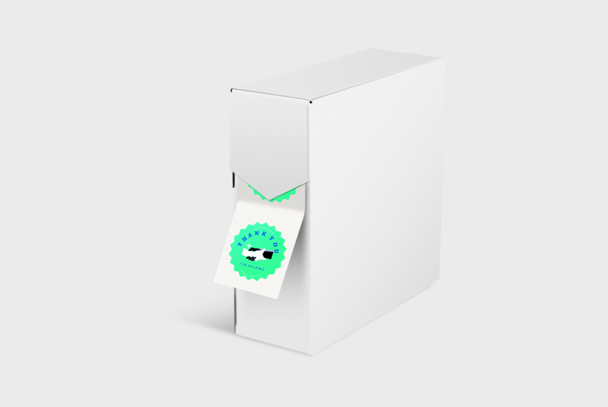 Stickers op rol