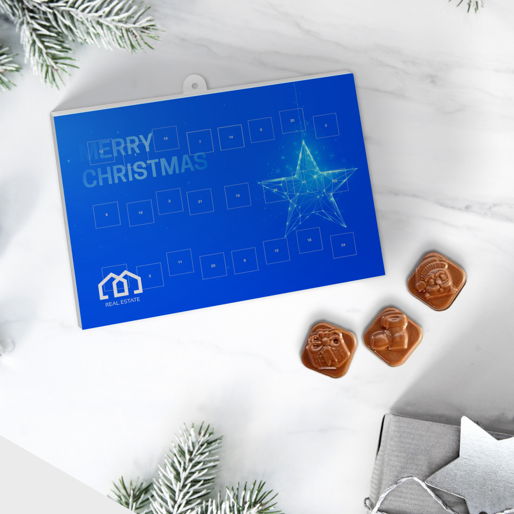 Calendario de adviento horizontal