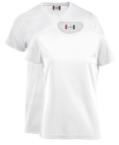 Camisetas personalizadas con tu logo o diseño de color blanco, perfectas para actividades deportivas. Disponibles en Helloprint