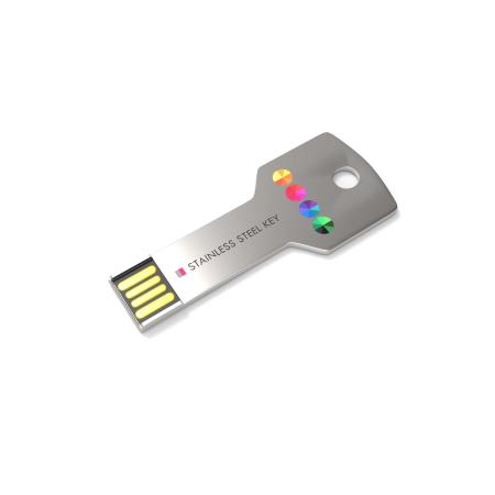 USB stainless steel key imprinted with your logo is an ideal corporate gift. Order easily at Helloprint