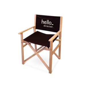 Fauteuil de metteur en scène personnalisé