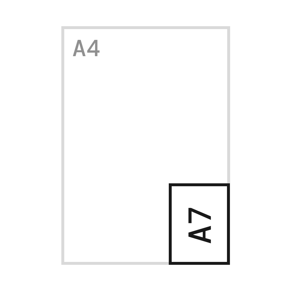 74 x 105 mm