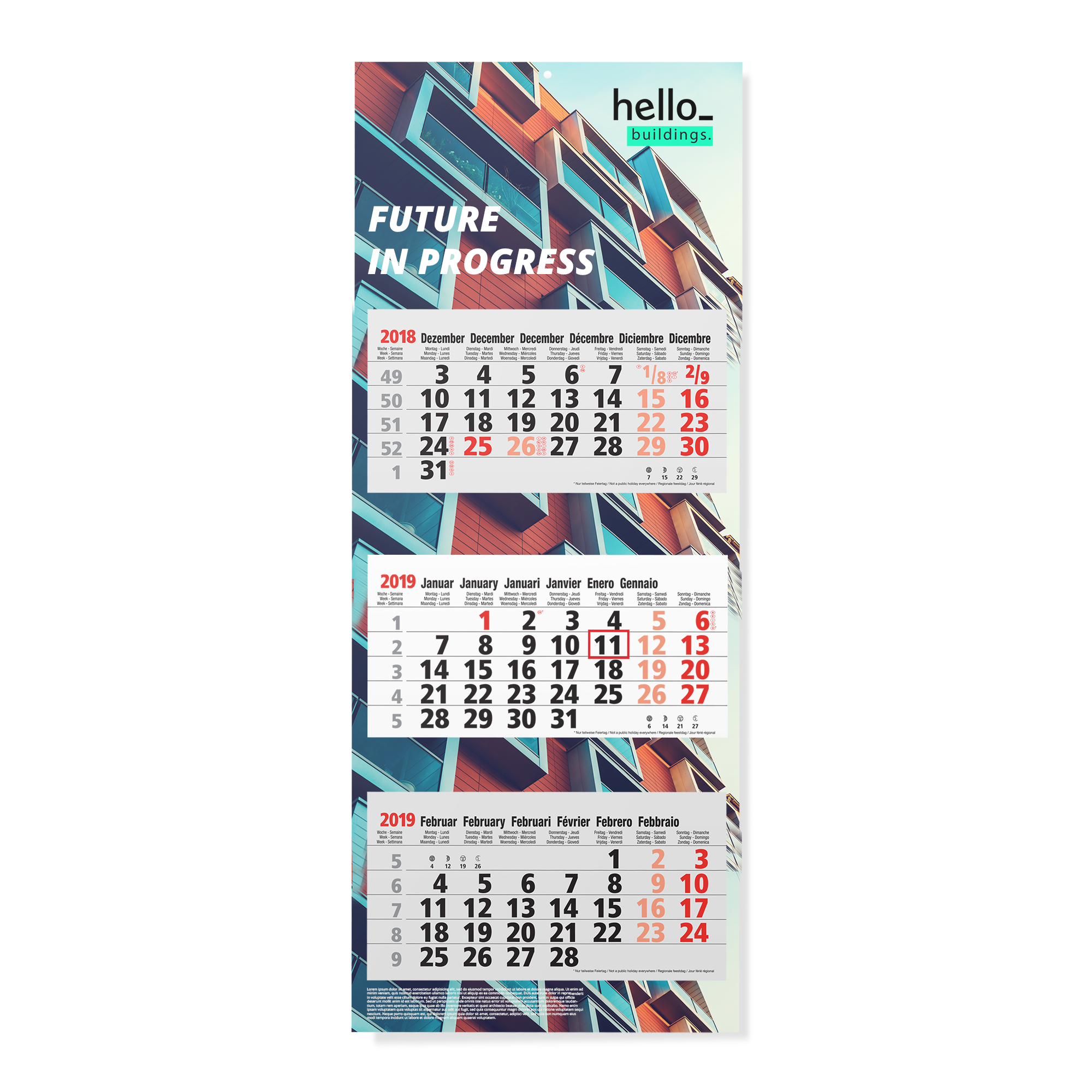 3 Months Calendars Mega