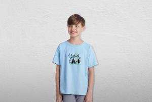 Kinder Unisex T-Shirt mit Rundhalsausschnitt
