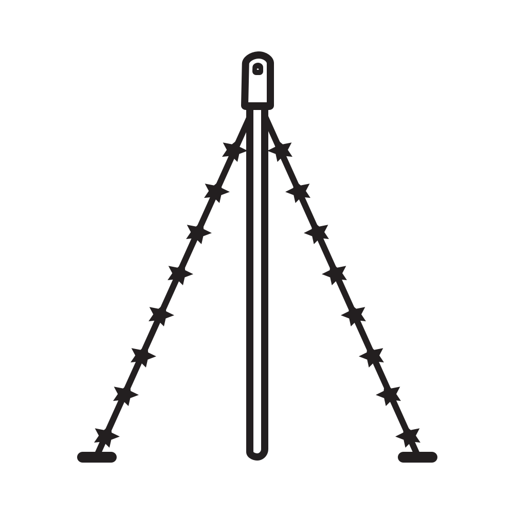 Pour un mât de drapeau d'une hauteur de 6 ou 7 mètres