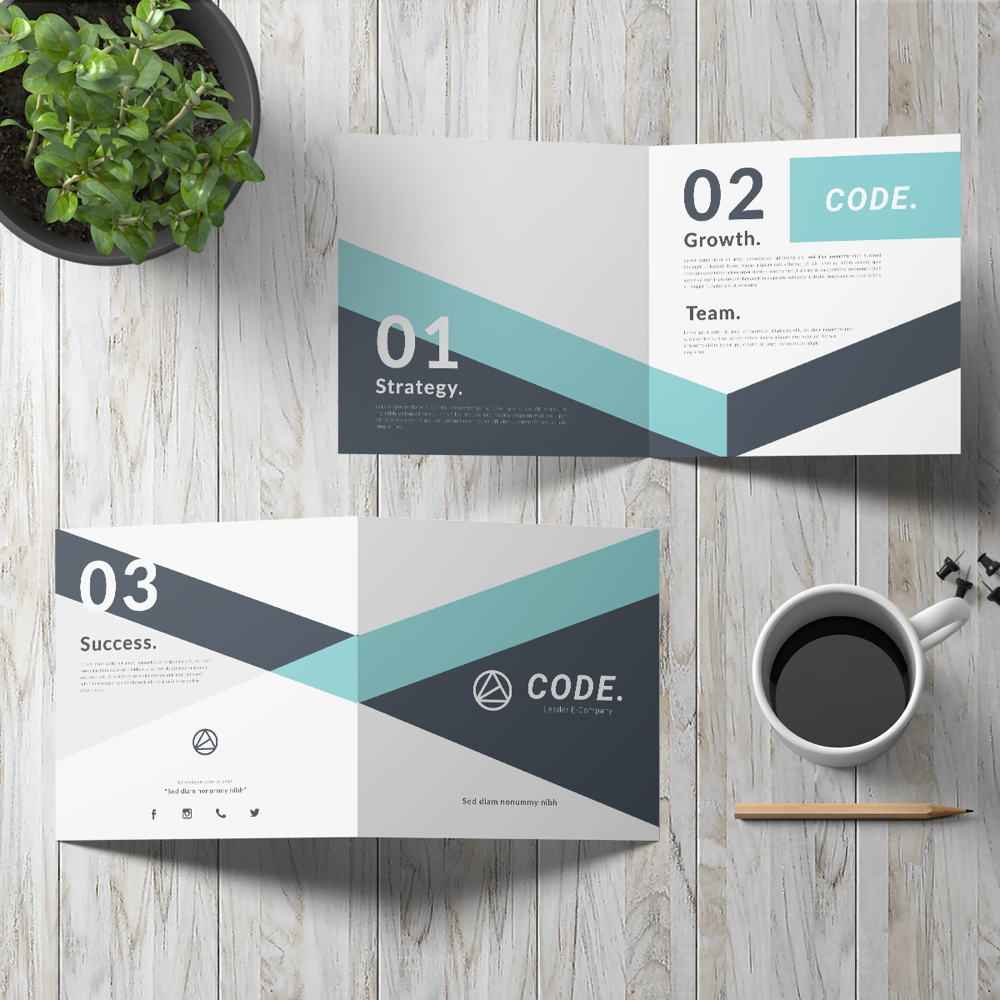 Dépliant 1 pli - 2 volets