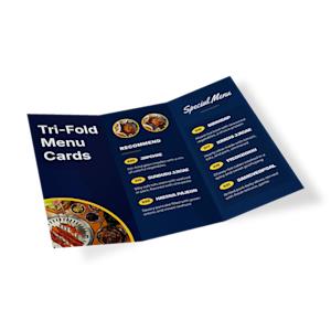 Tri Fold Menu Cards
