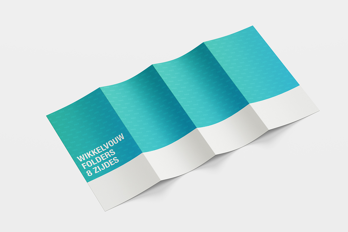 Wikkelvouw folders (8 zijdes)