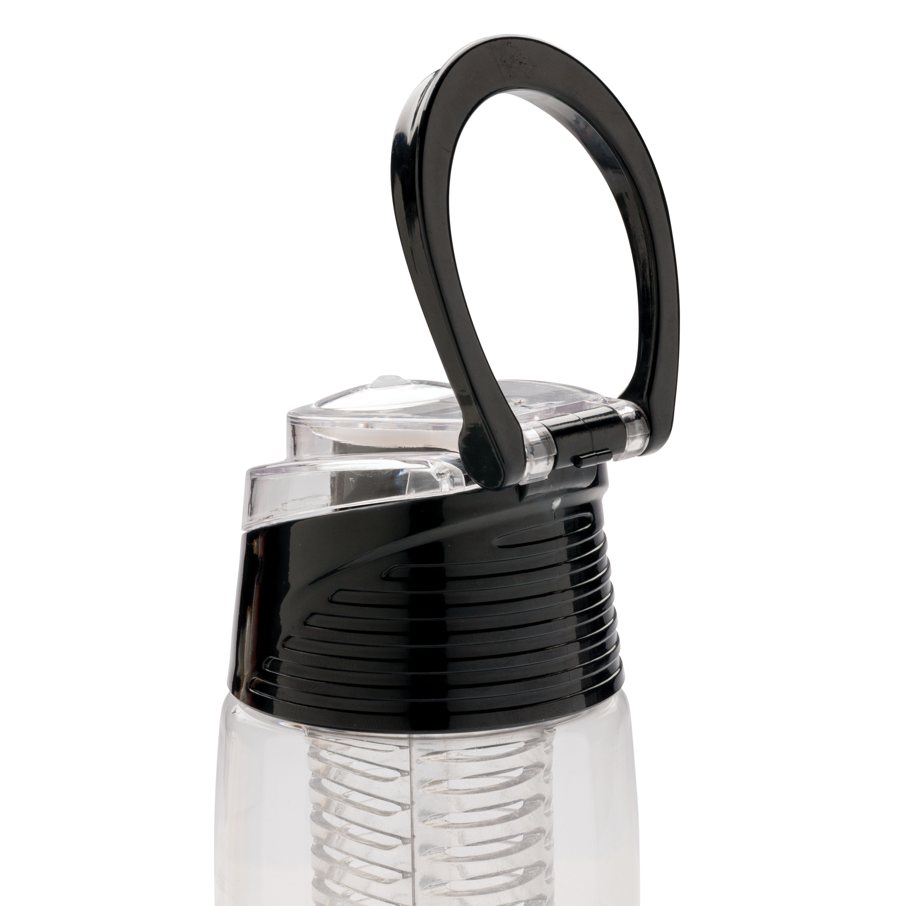 Custom Printed Lockable Infuser Water Bottle with carrying hook, available at Helloprint
