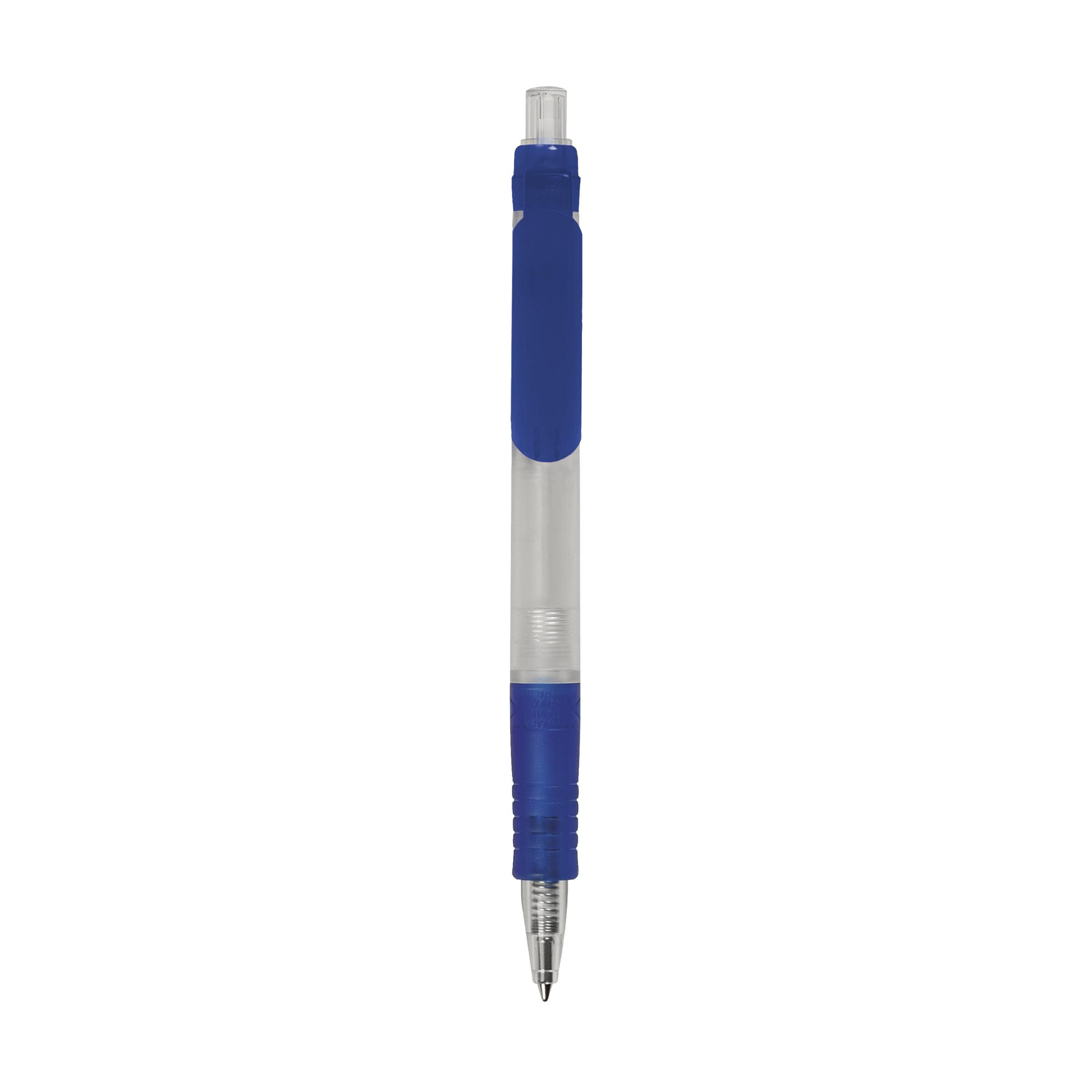 Cheap blue ball-point pen which can be personalised with your own company logo or text at Helloprint.