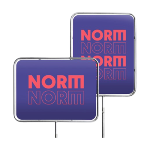 Reclamebord met staander