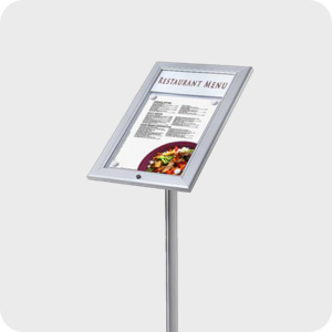 Menustandaard met LED verlichting