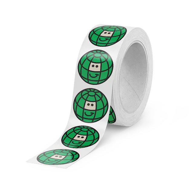 Stickers op rol zonder dispenser