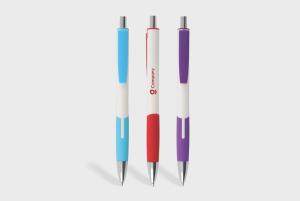 Bolígrafo blanco de colores