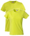 Das hellgrüne Premium t-Shirt von Helloprint mit rundem Hals für gute Sichtbarkeit