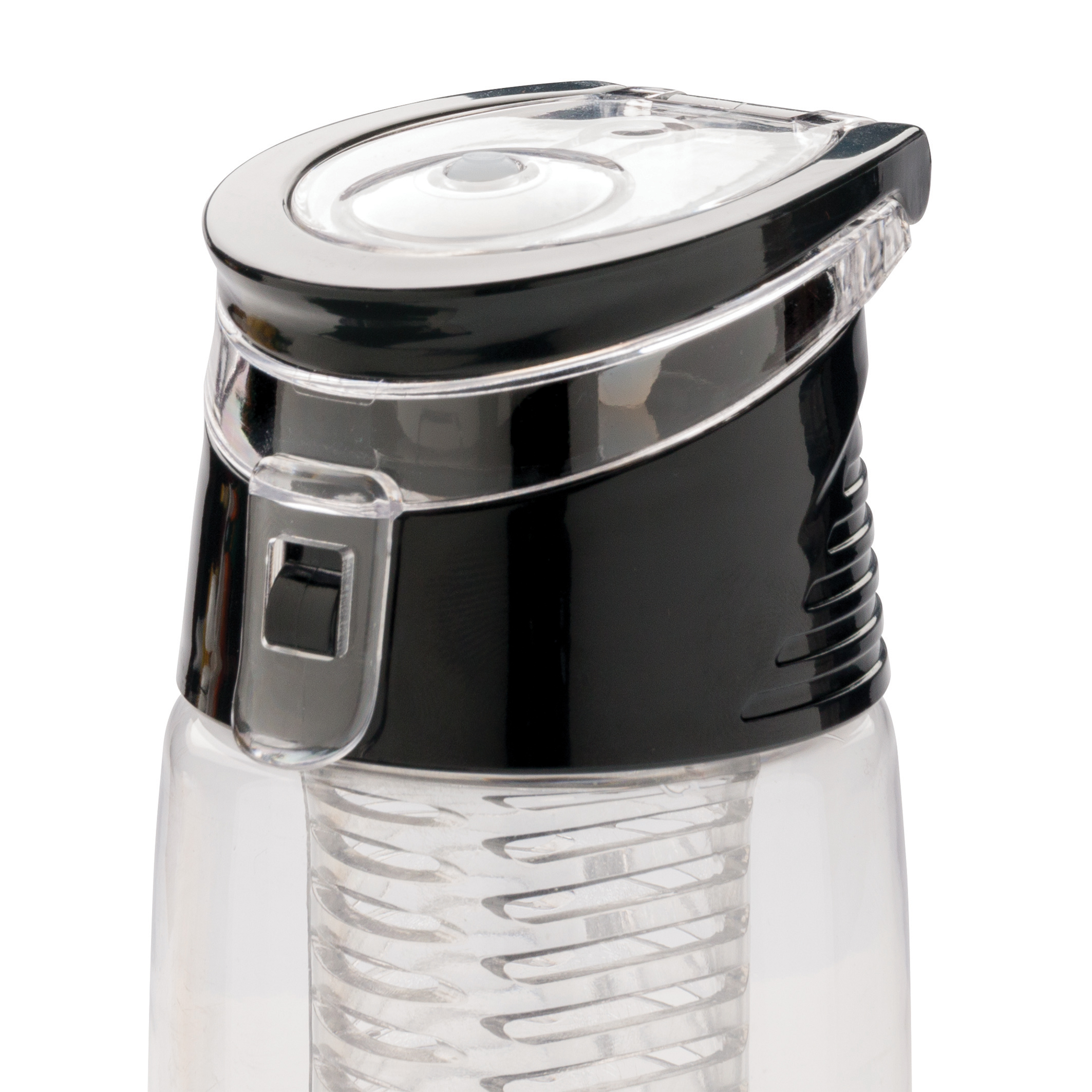 Custom Printed Lockable Infuser Water Bottle with a system lock, available at Helloprint