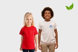 Camiseta ligera con cuello redondo para niños