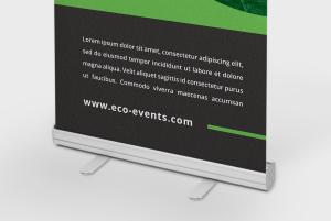 Eco roll-up banner