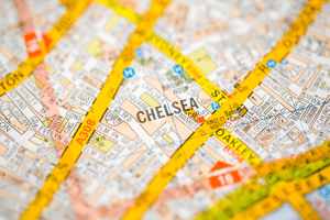A map icon of Kensington & Chelsea used to indicate that Helloprint offers printing solutions in Kensington & Chelsea